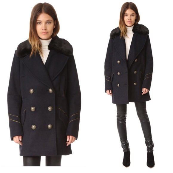 Free People Sedgwick Pea Coat